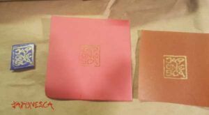 hanko manual y tinta dorada